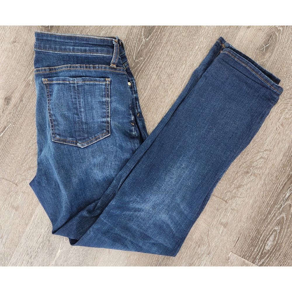 Kut from the Kloth Womens Dark Wash Straight Leg Jeans Size 10 Blue Denim